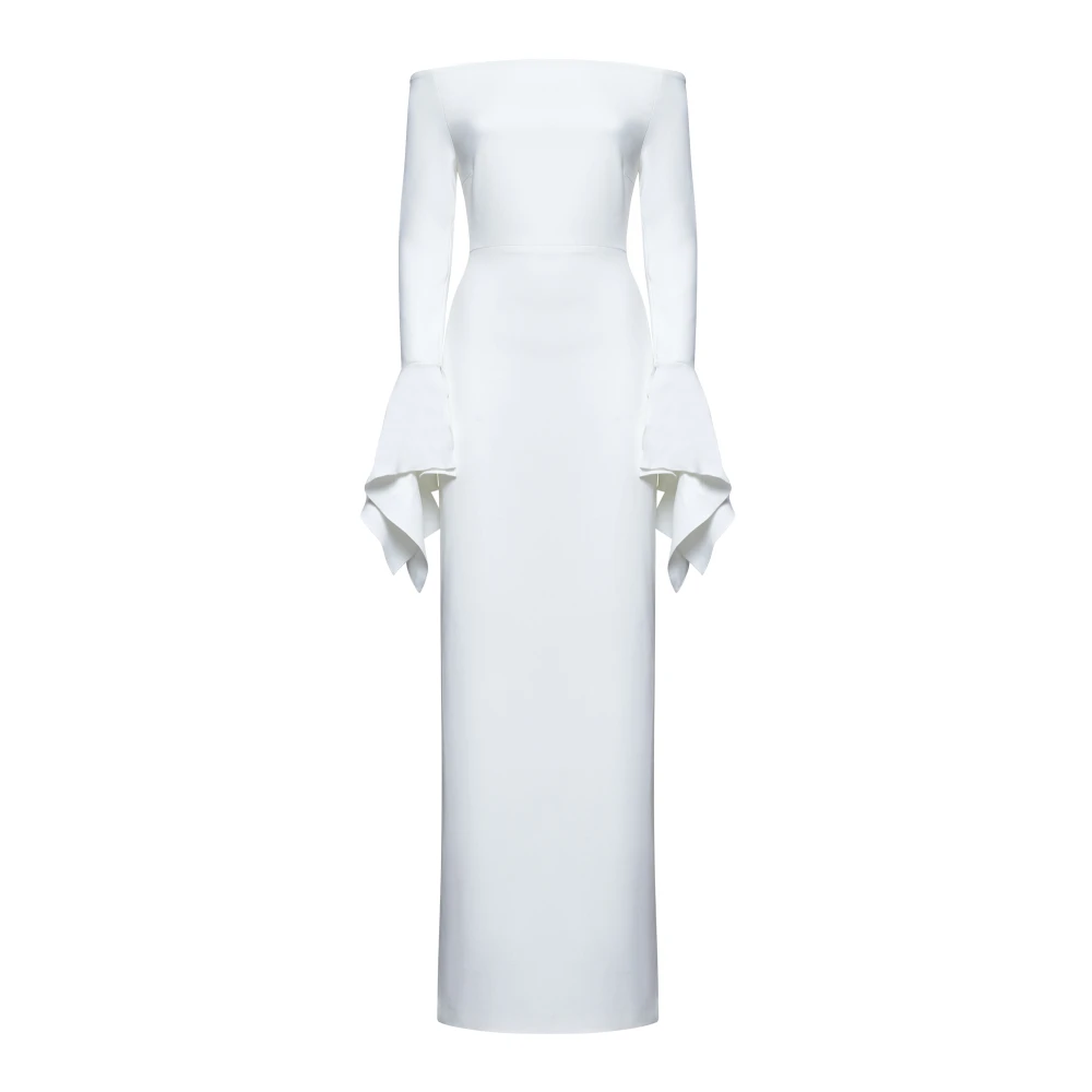 Solace London Witte Elegante Jurken White Dames