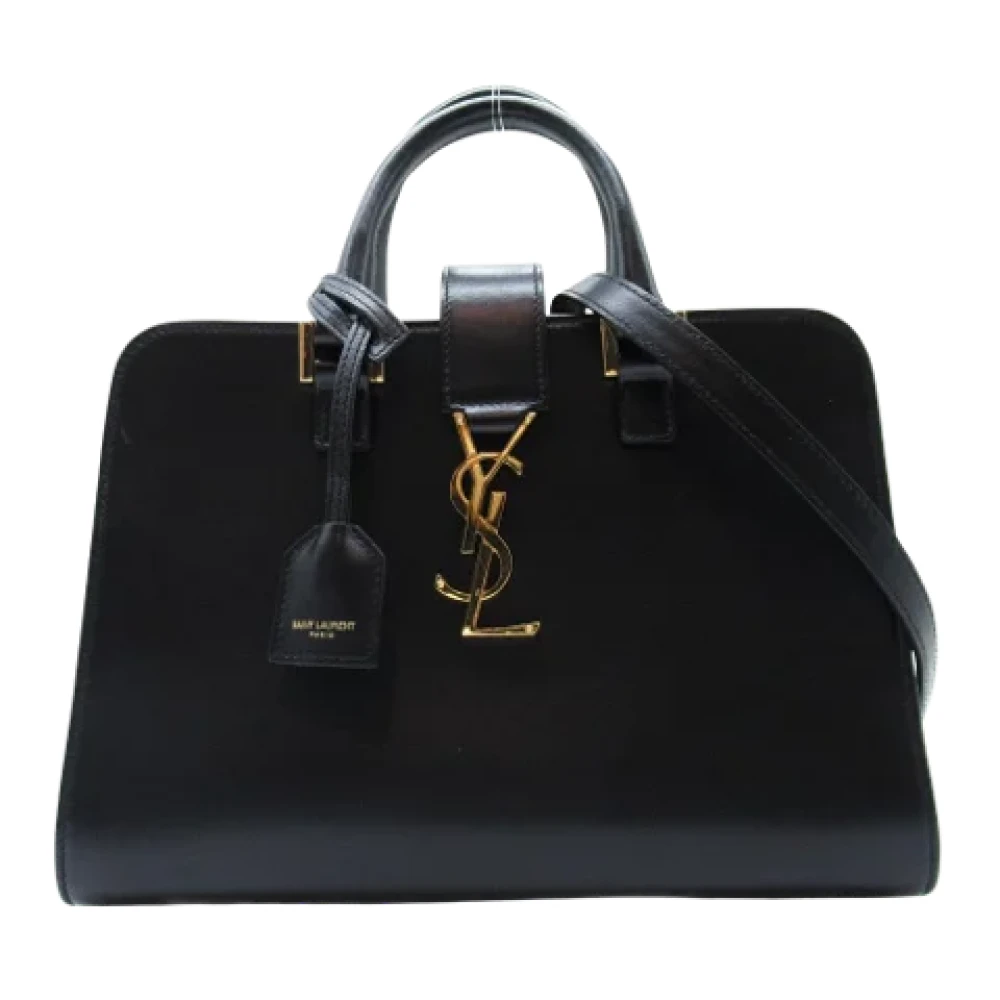 Yves Saint Laurent Vintage Pre-owned Leather handbags Black Dames