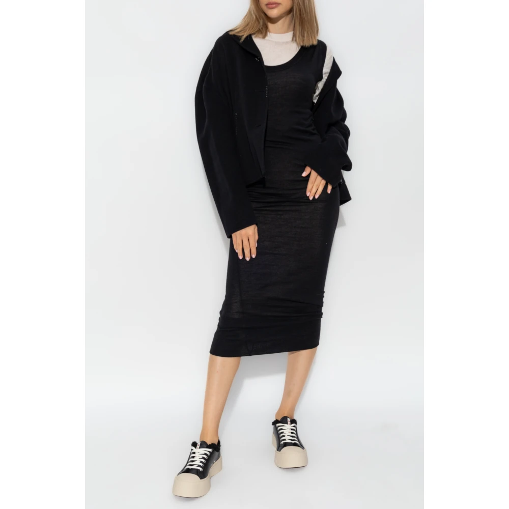 Marni Wollen jas met decoratieve stiksels Black Dames