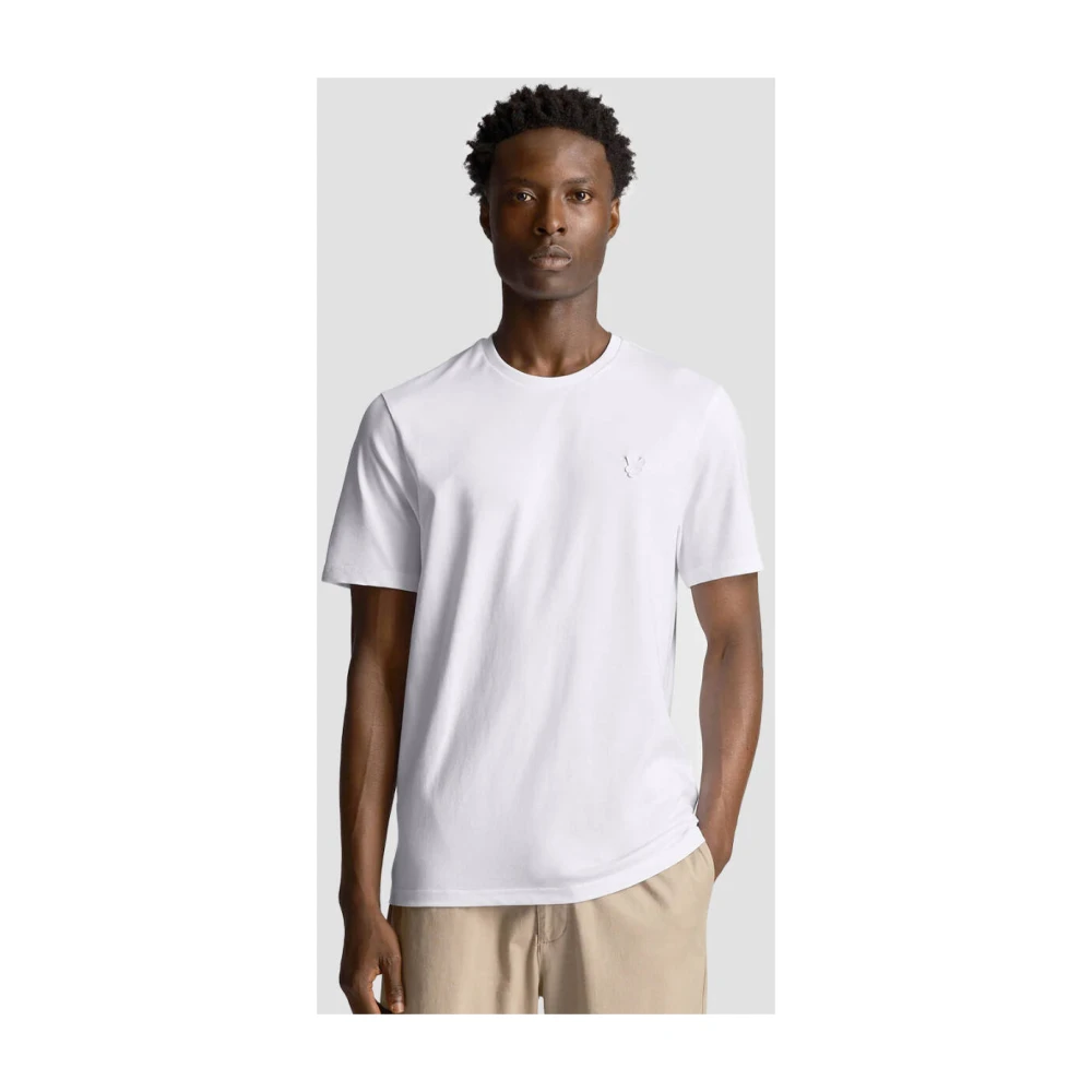 Lyle & Scott Korte Mouw T-shirt Ts400Ton White Heren