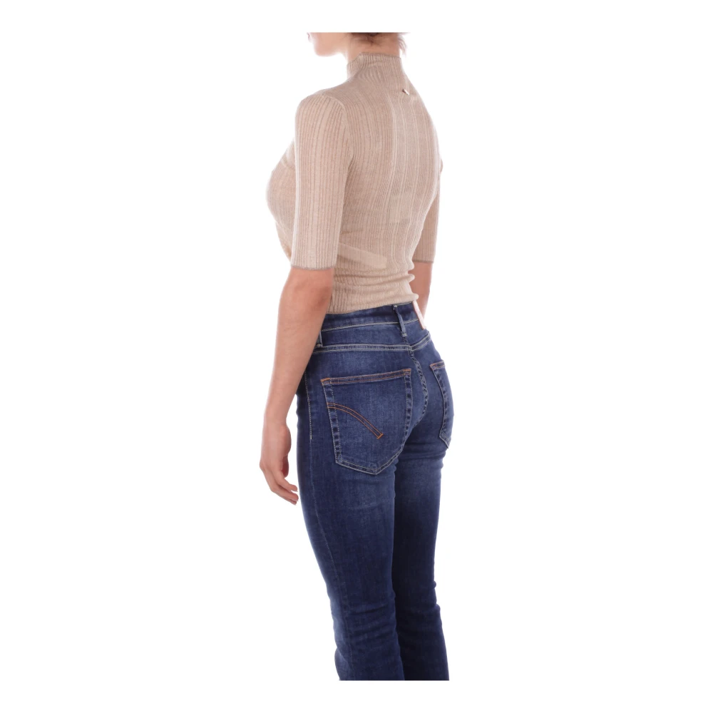 Liu Jo Gouden Sweater Collectie Logo Zij Yellow Dames