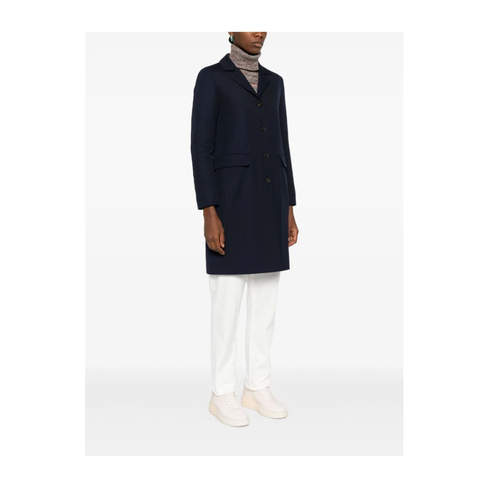 Herno Stijlvolle Twill Jas Blue Dames