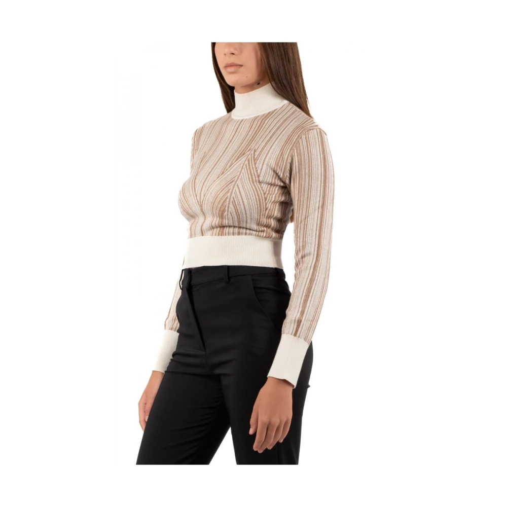 Luckylu Stijlvolle Dames Top Beige Dames