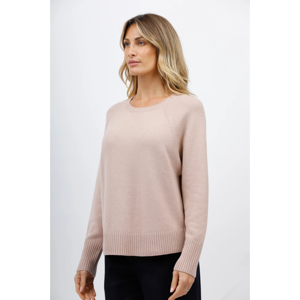 Gran Sasso Ronde hals trui Pink Dames