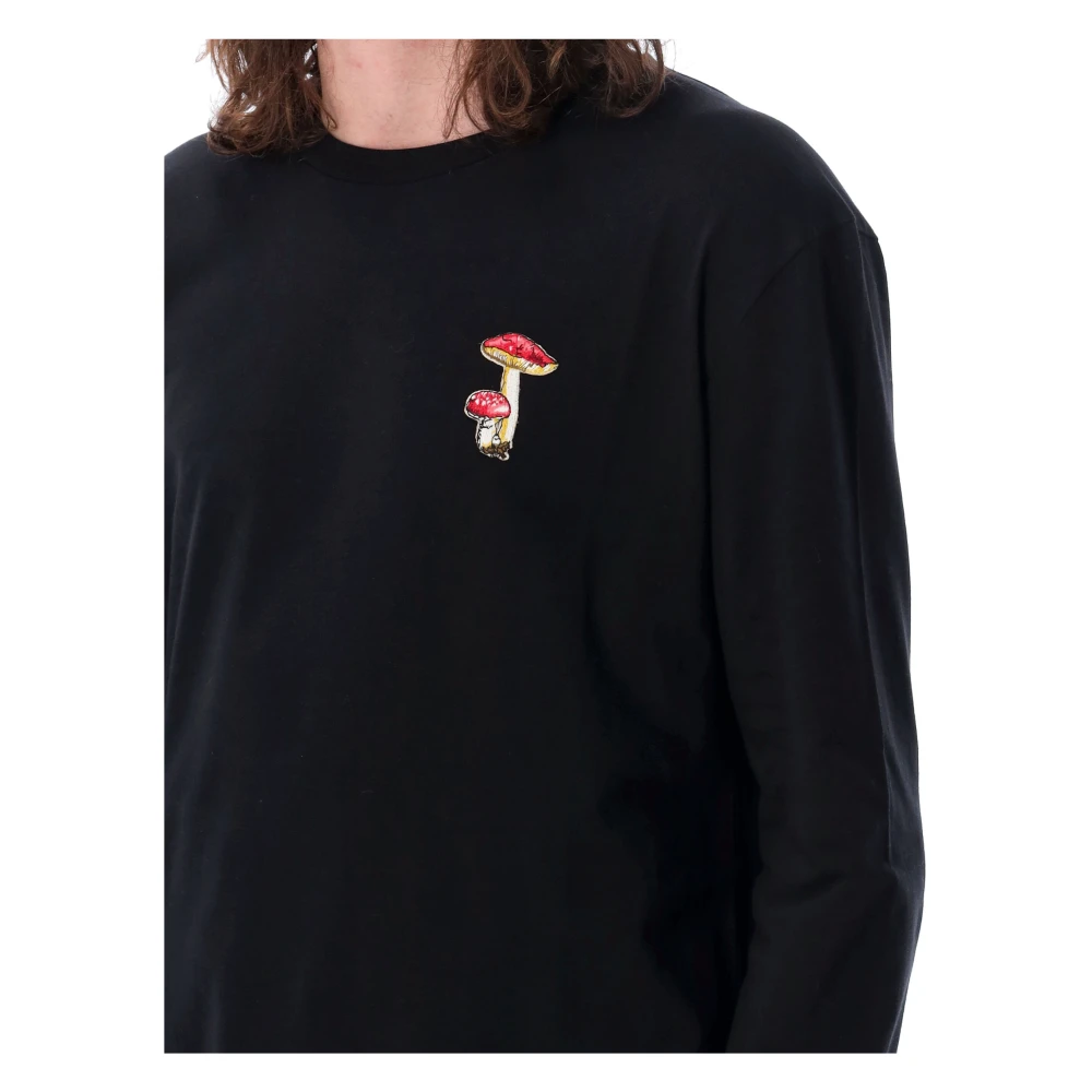 Jil Sander Lange Mouw Mushroom T-Shirt Black Heren
