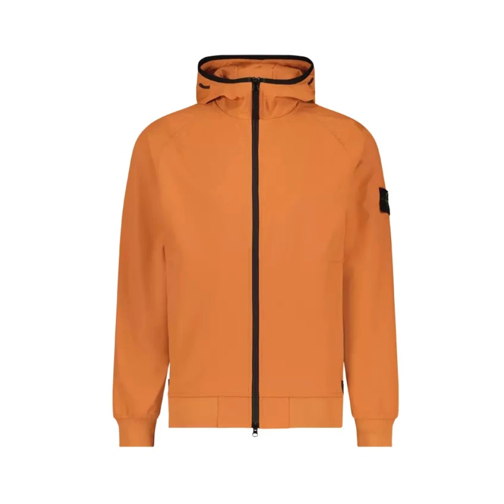 Stone Island Licht Soft Shell Jas Orange Heren