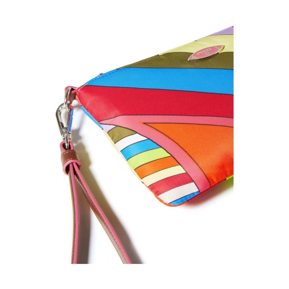 EMILIO PUCCI Iride-Print Leren Trim Pols Tas Multicolor Dames