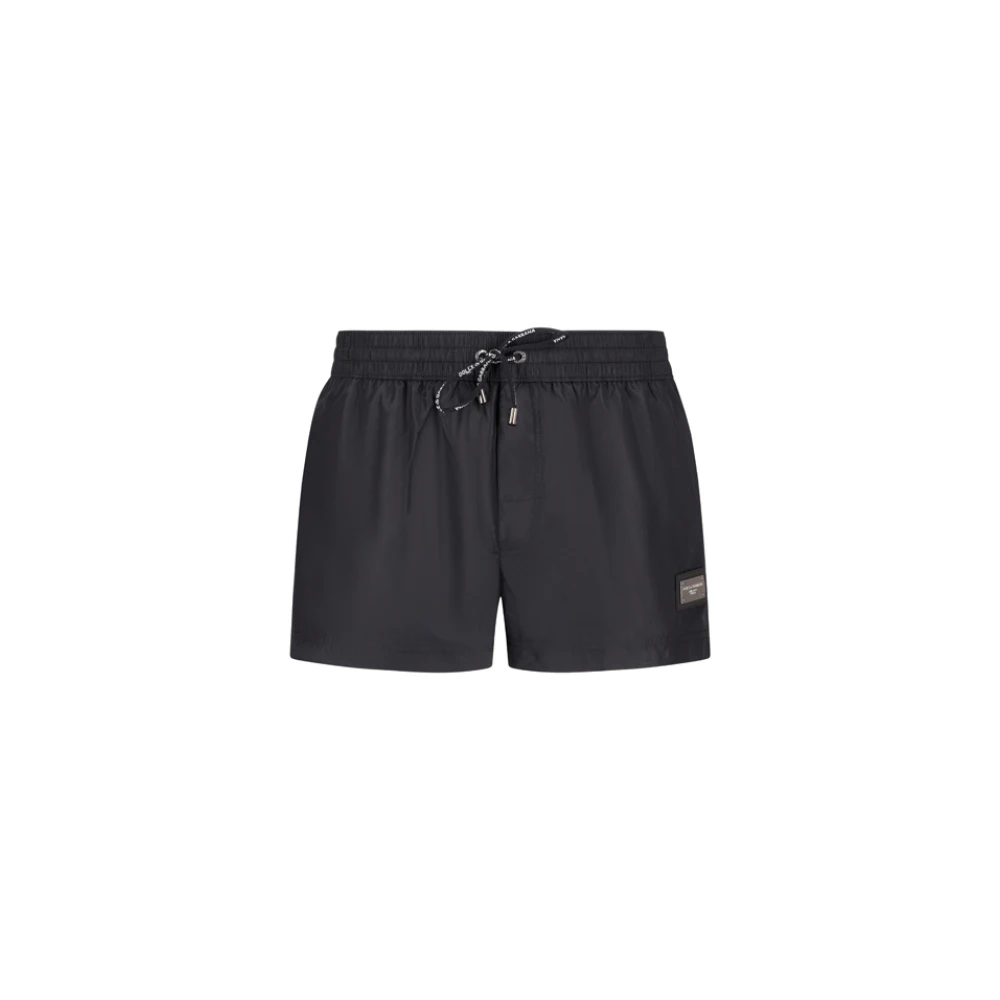 Dolce & Gabbana Men's Black Short Boxer Briefs With Pouch