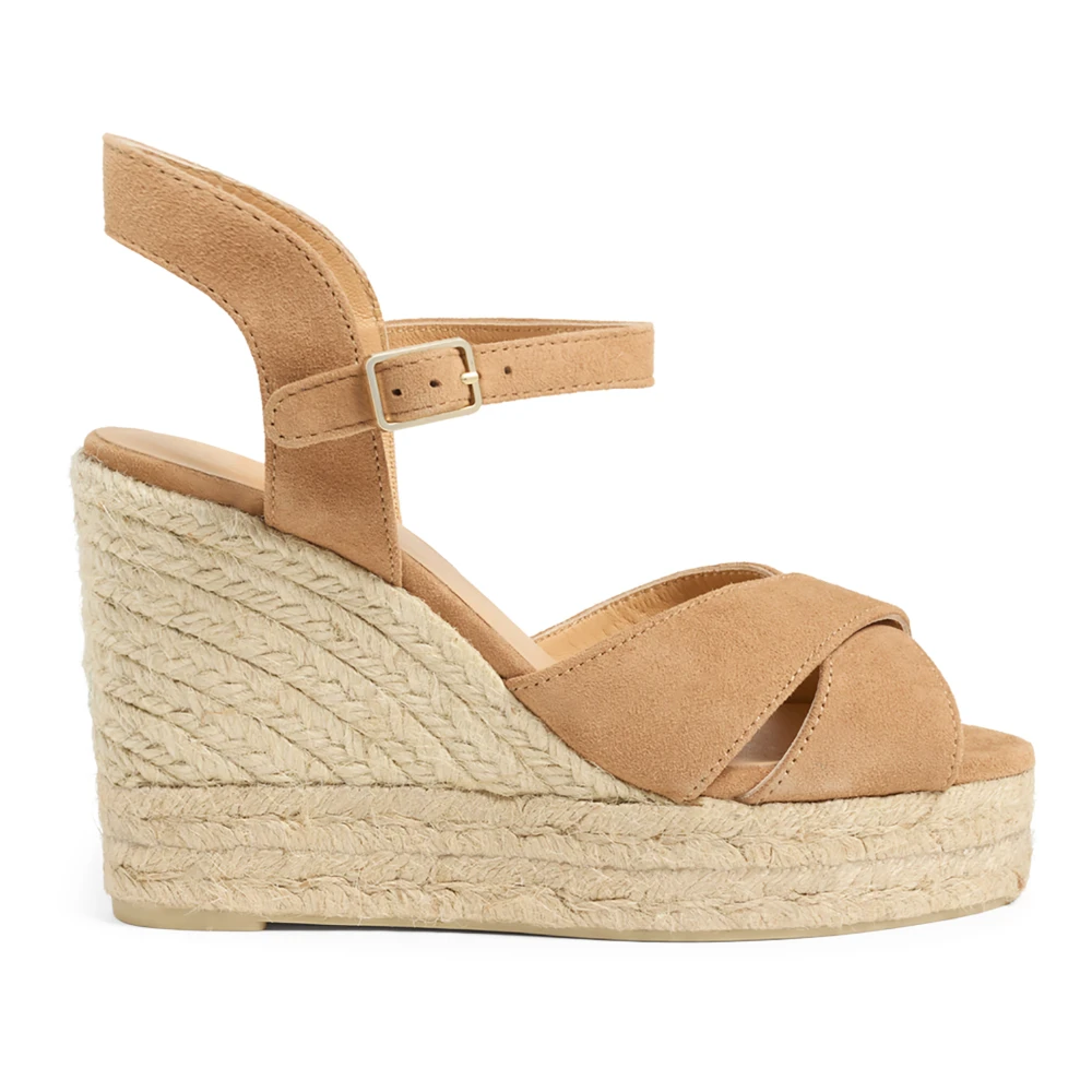 Castañer Wedges, Female, 7 Uk, Blaudell/8Ed/007 11 Cm Wedges Beige