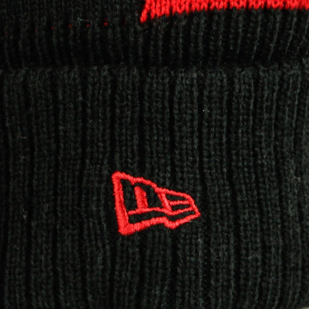 new era NFL Pom Hat Field Sport Knit Black Unisex