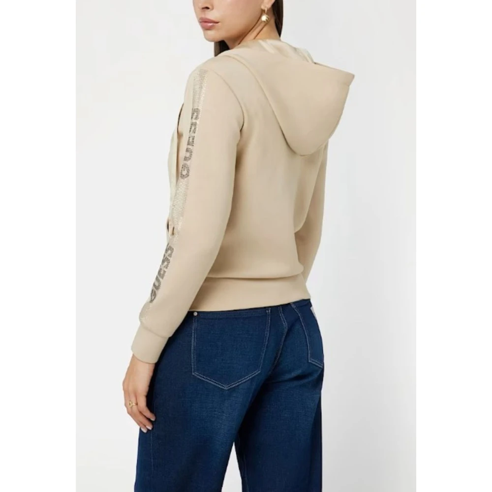Guess Dames Logo Sweater Beige Dames
