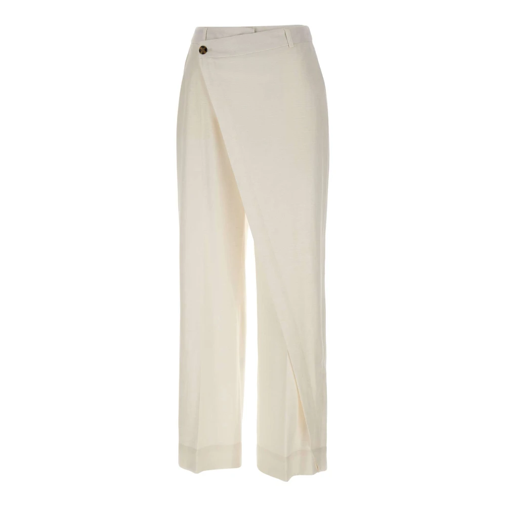Birgitte Herskind White Alina Trousers - Female - Wide Trousers - M - Trousers