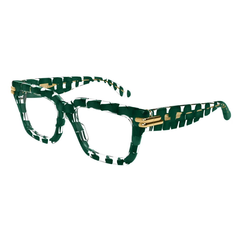 Bottega Veneta Stijlvolle Bril Bv1324O Kleur 004 Green Unisex