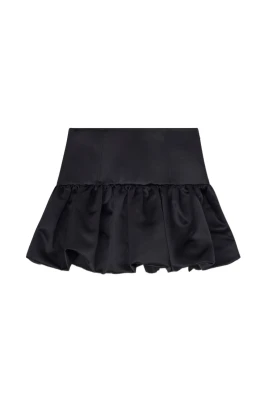 Ruffled Hem Mini Skirt