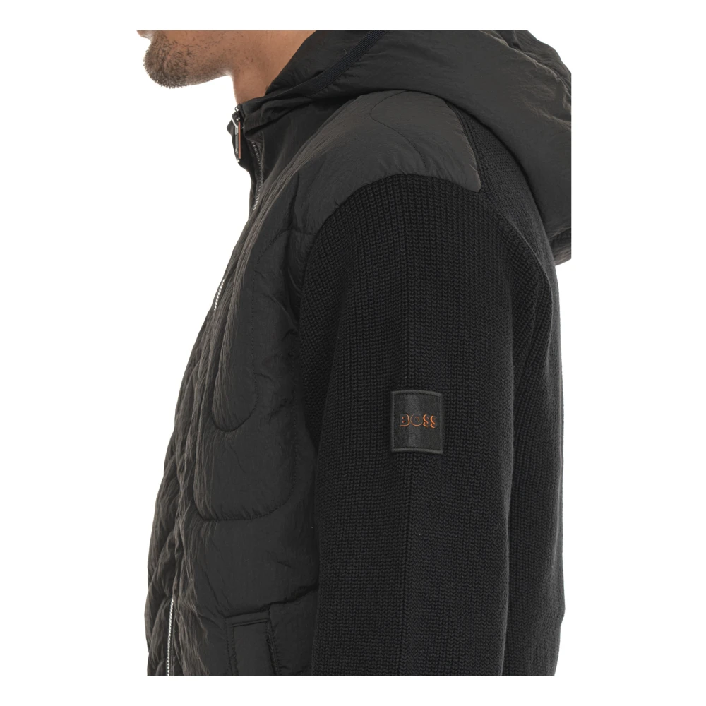 Boss Warme Winter Puffer Jas Black Heren