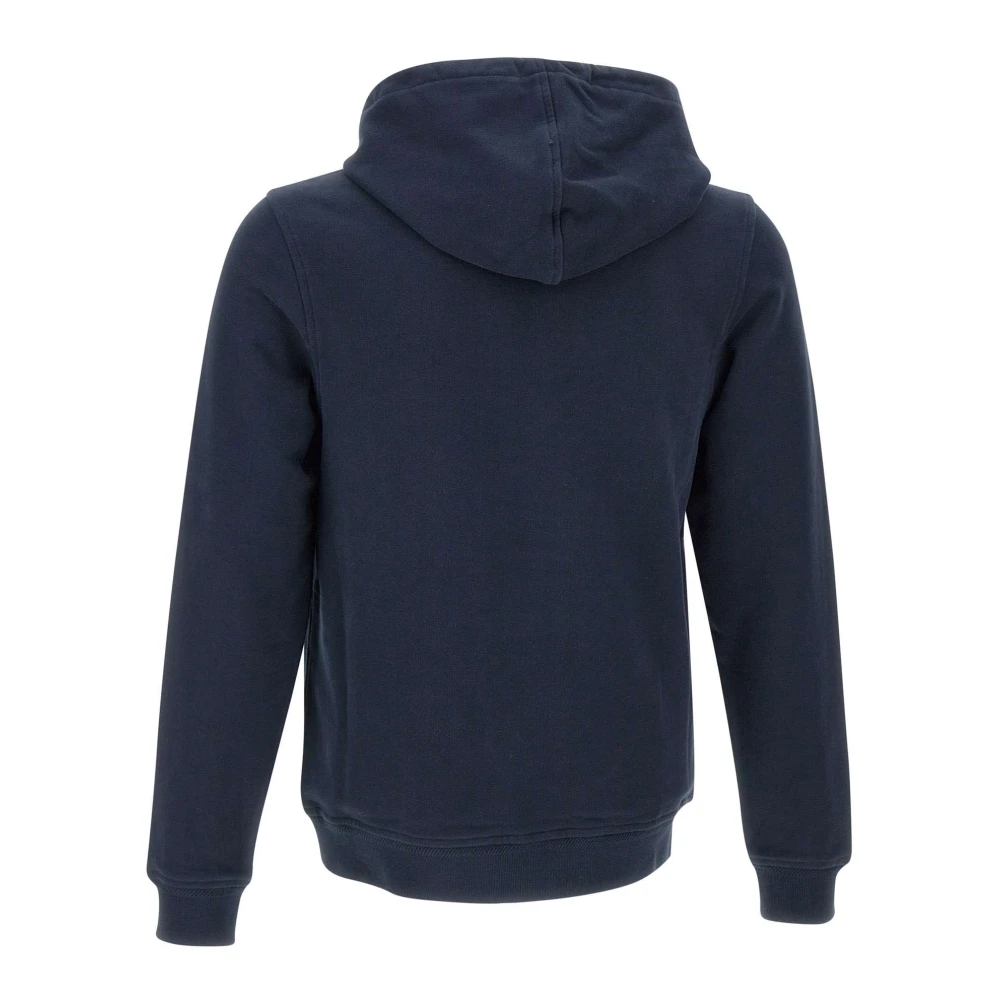 Belstaff Blauwe Katoenen Fleece Sweatshirt met Capuchon Blue Heren