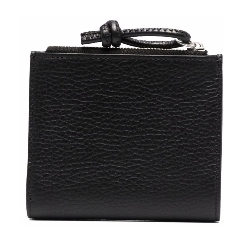 Emporio Armani Slanke Leren Kaarthouder Black Heren