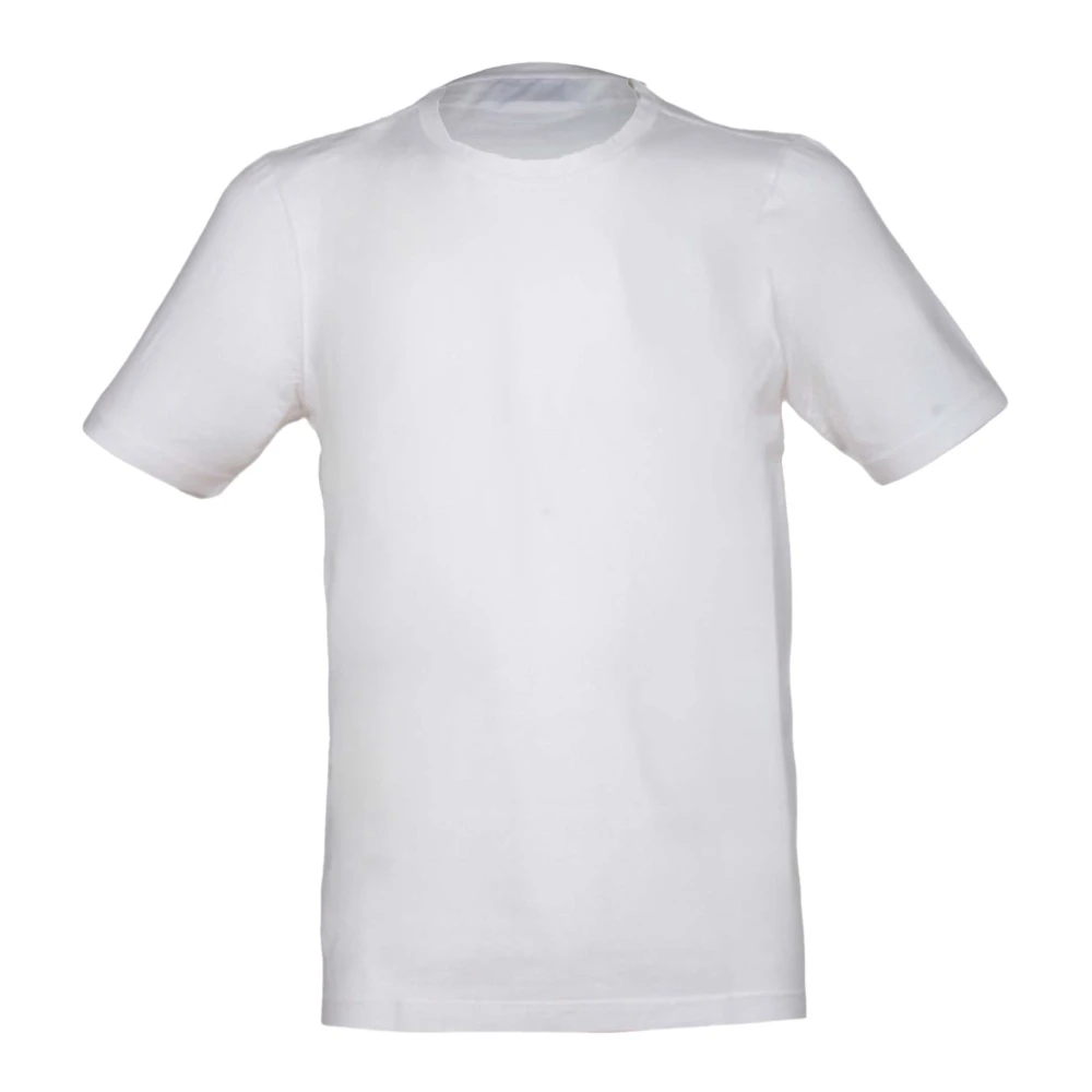 Gran Sasso Vintage wit katoenen T-shirt met zijopeningen White Heren