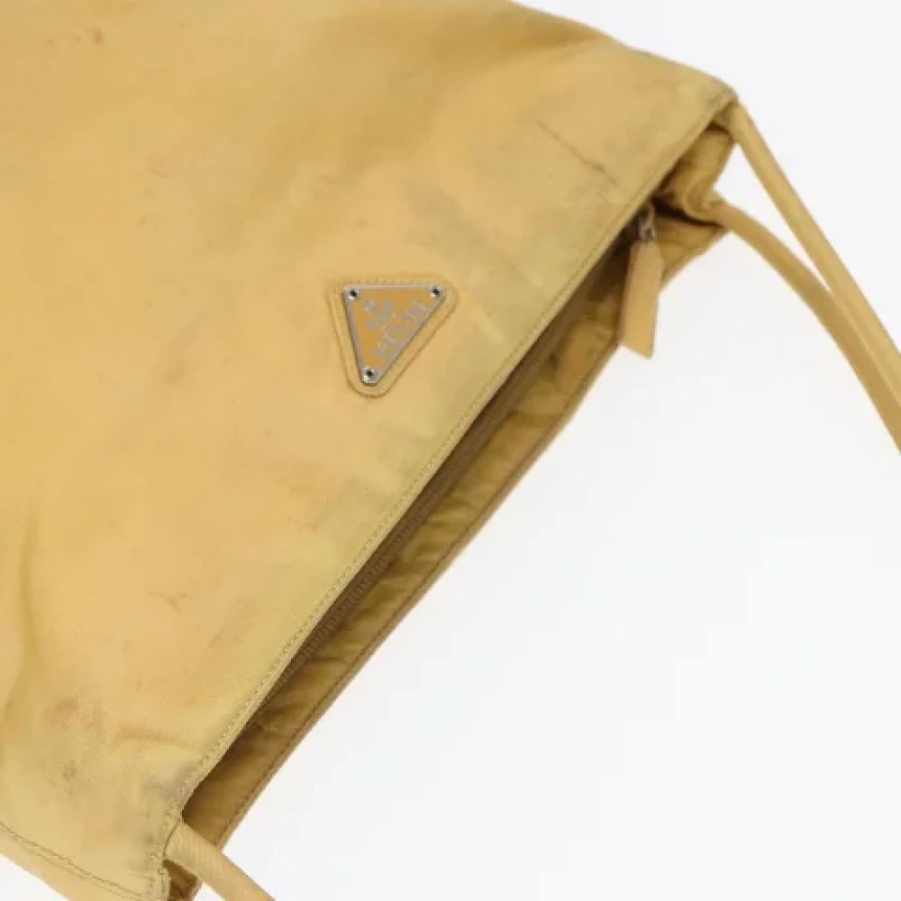 Prada Vintage Pre-owned Nylon prada-bags Yellow Dames