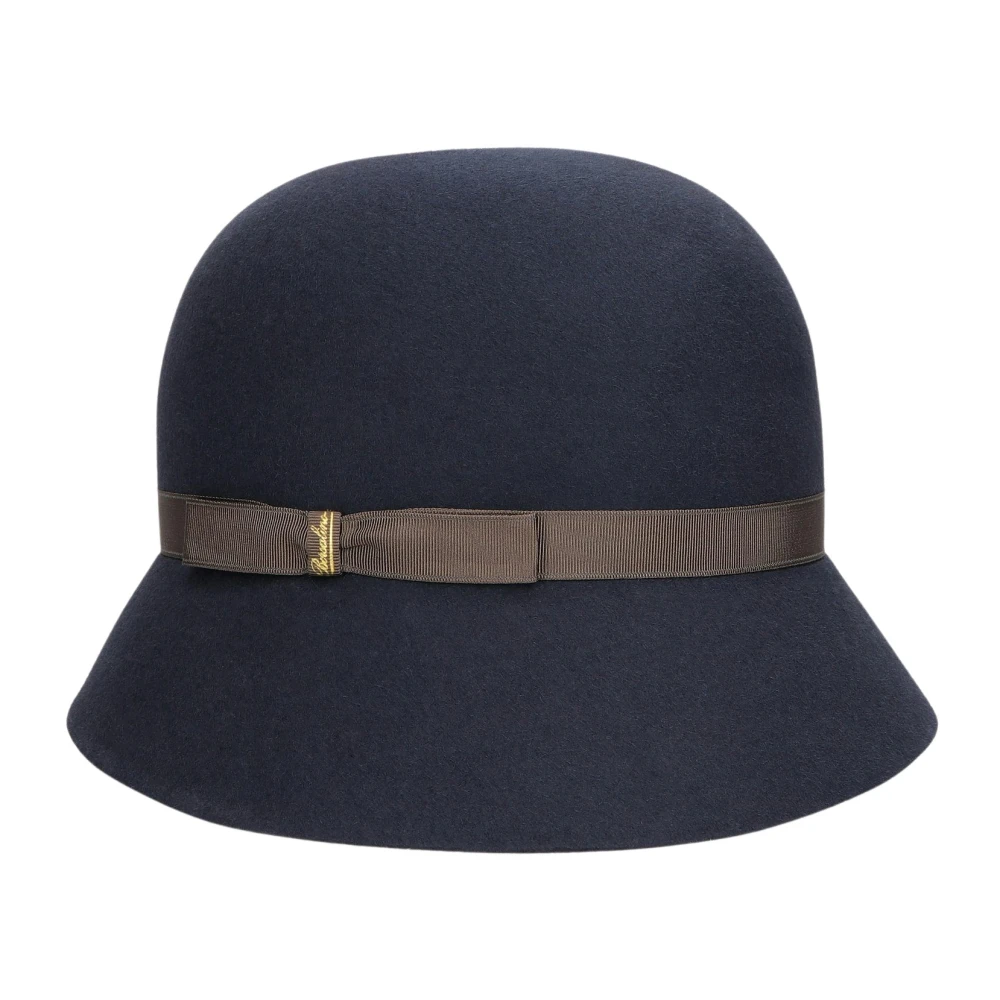 Borsalino Retro-stijl Cloche Hat Gray Dames