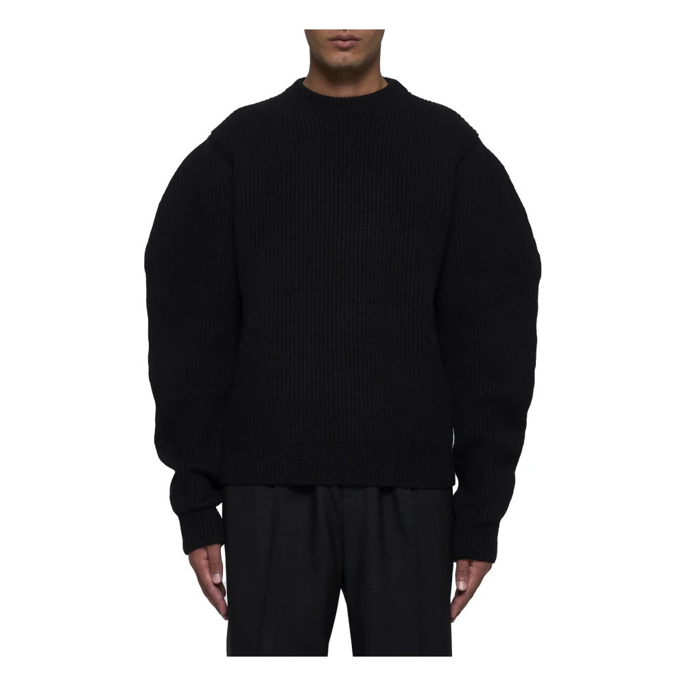 Jil Sander Zwarte Truien voor Mannen Black Heren