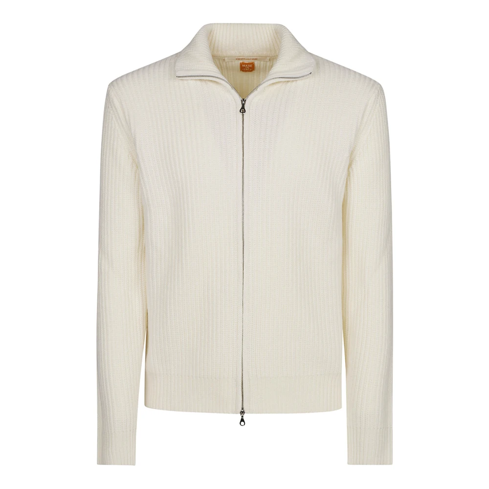 Hindustrie Moderne Rits Trui Beige Heren