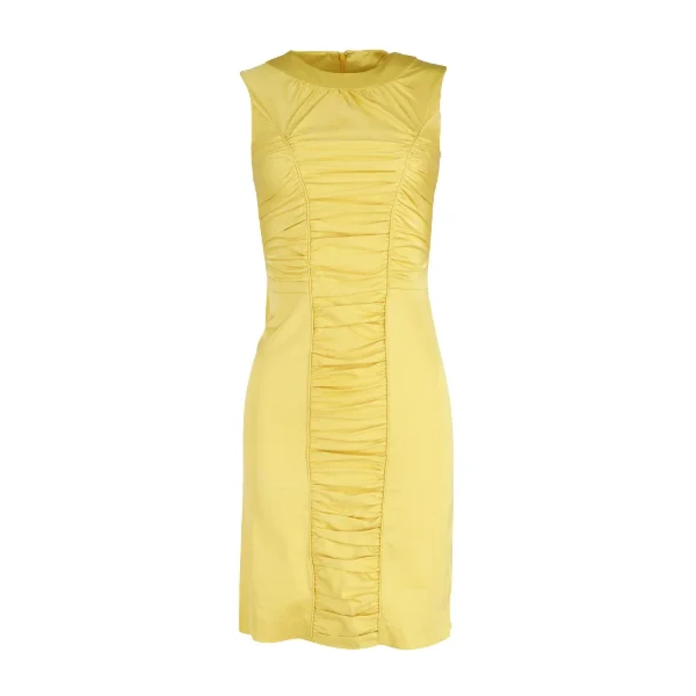 Emilio Pucci Pre-owned Fabric dresses Yellow Dames