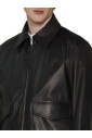 blouson-en-cuir-d-agneau-grain-lisse-noir