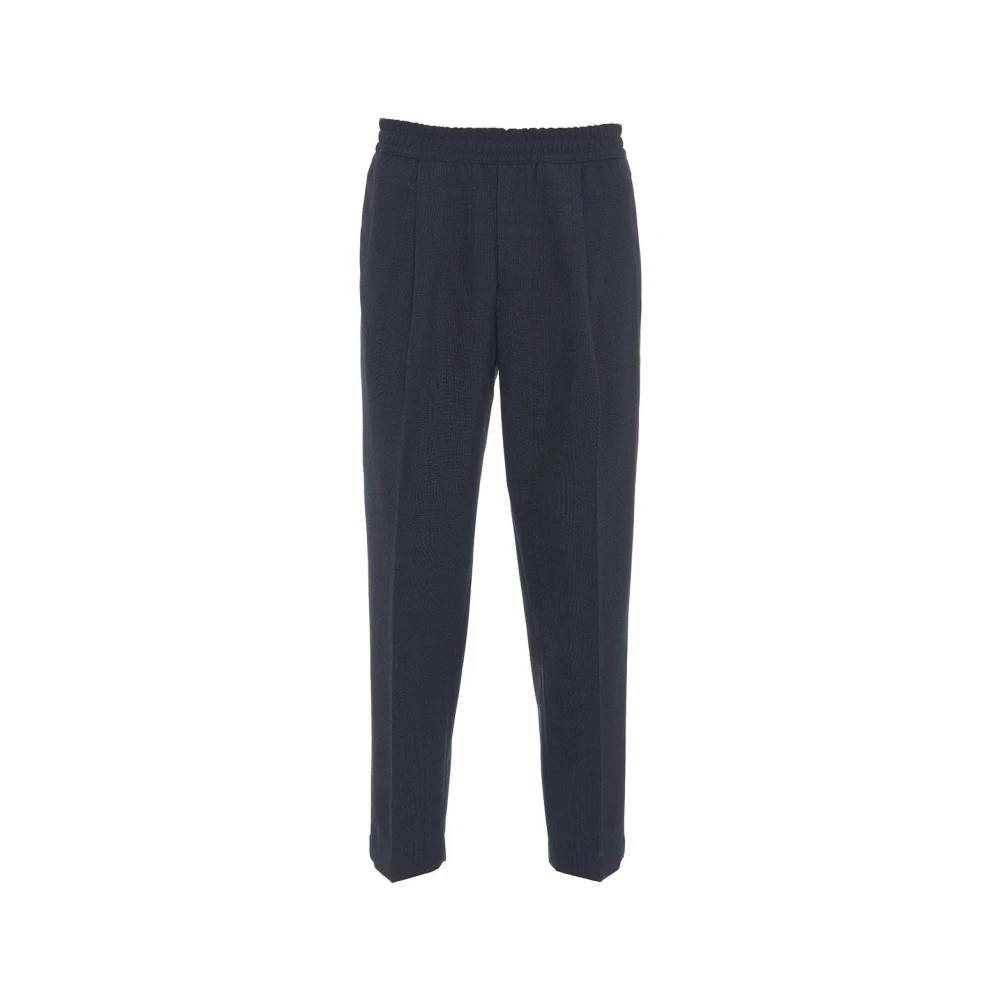 Briglia Blauwe Wol Chino Broek Blue Heren