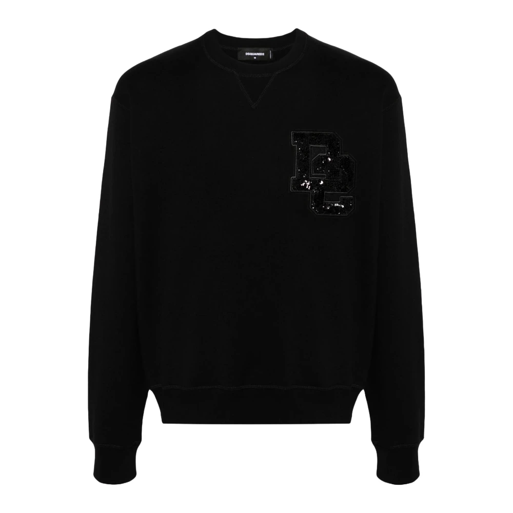 Dsquared2 Sweatshirt met logo detail Black Heren
