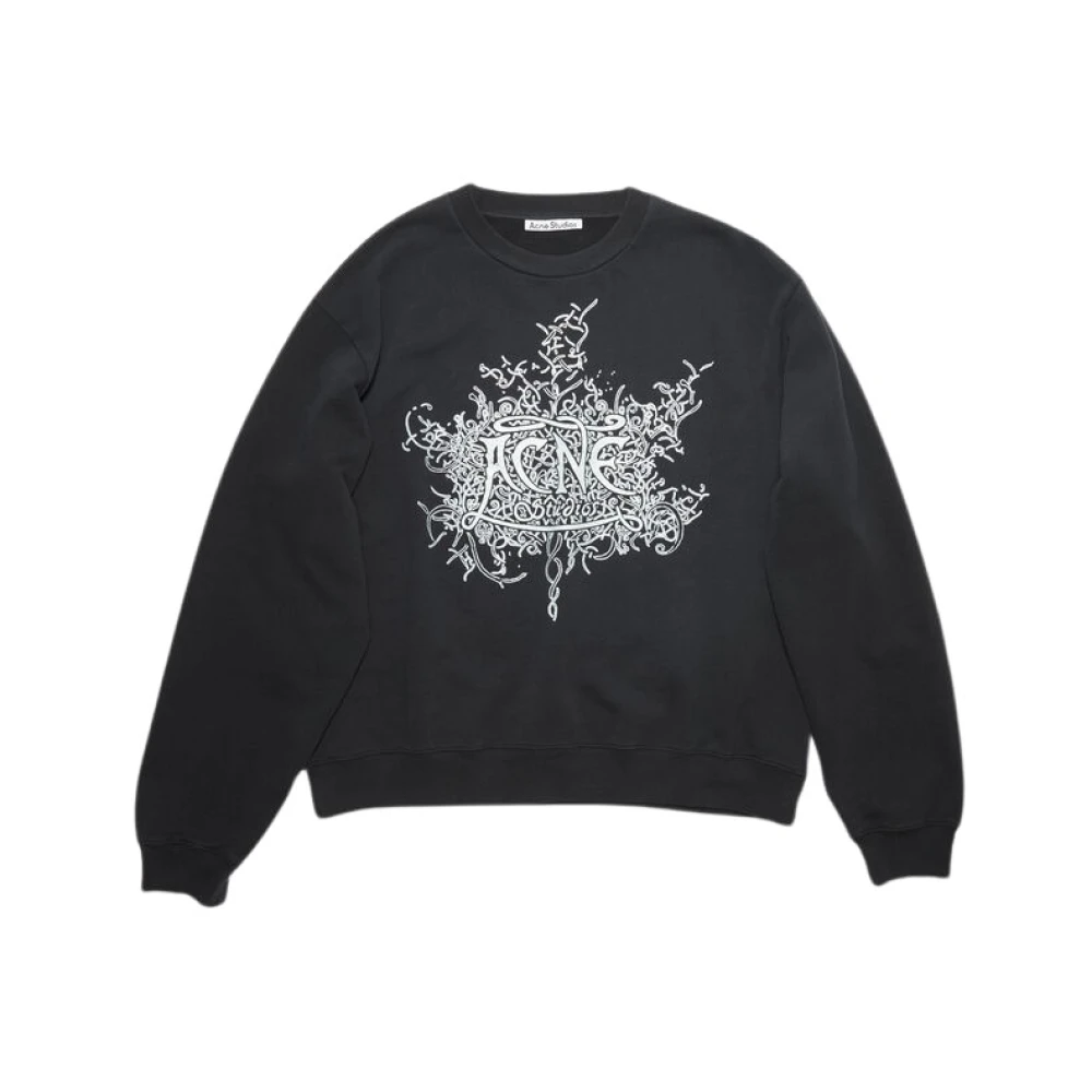 Acne Studios Faded Black Sweater Black Heren