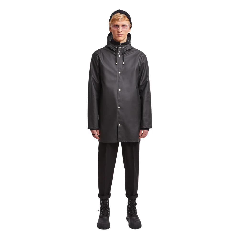 Stutterheim Stijlvolle Lichtgewicht Regenjas Black Heren