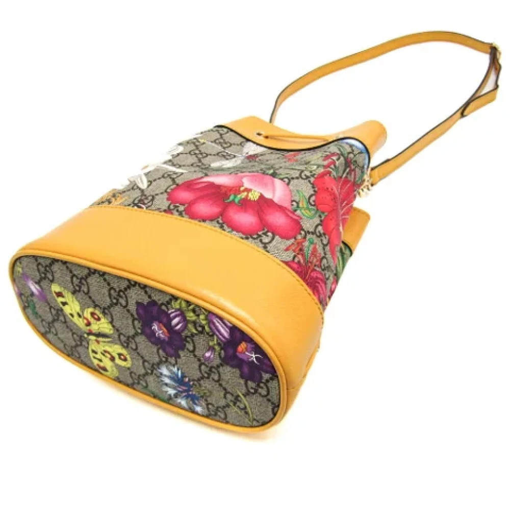 Gucci Vintage Pre-owned Leather gucci-bags Yellow Dames