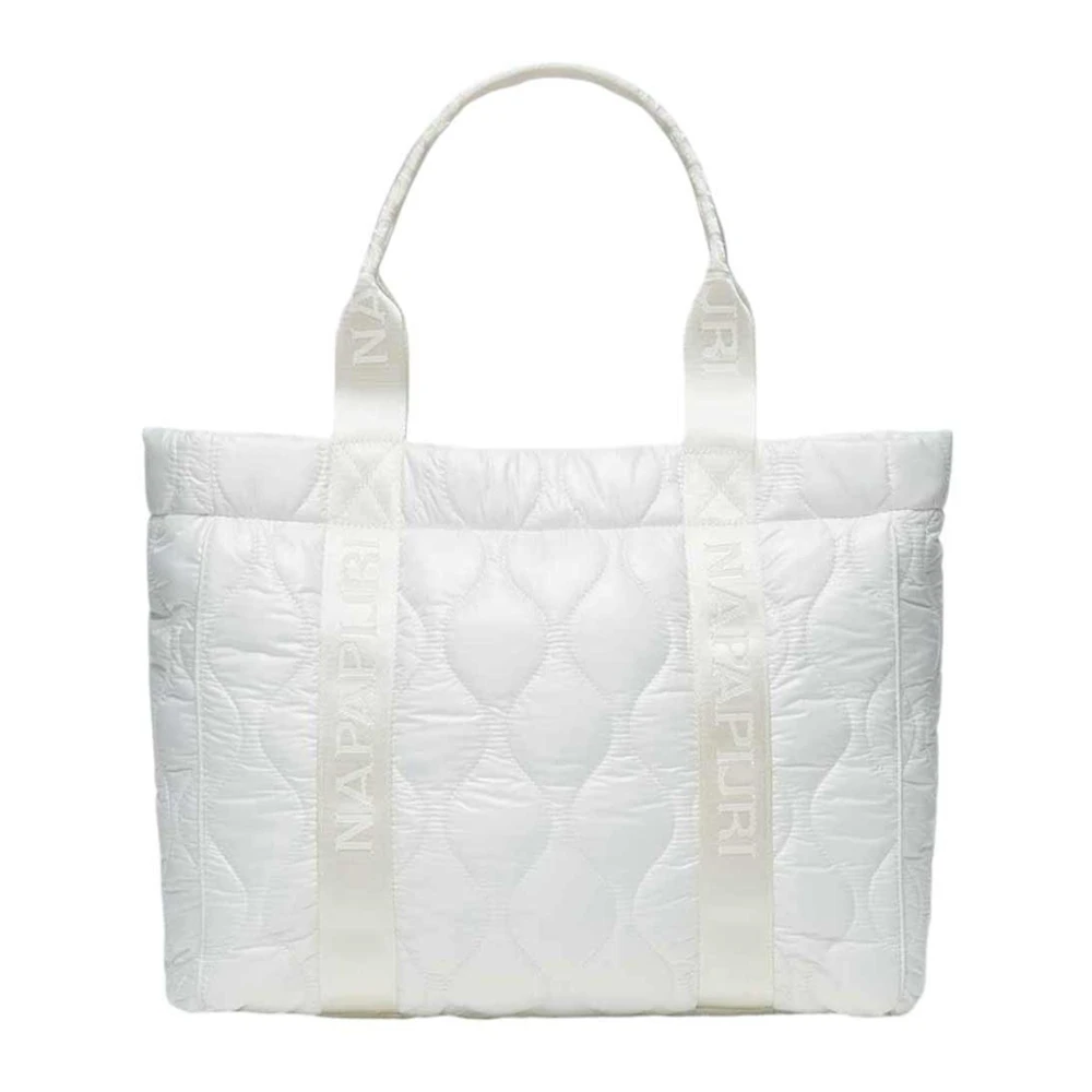 Napapijri Stijlvolle Winkelmand met Ritssluiting White Dames