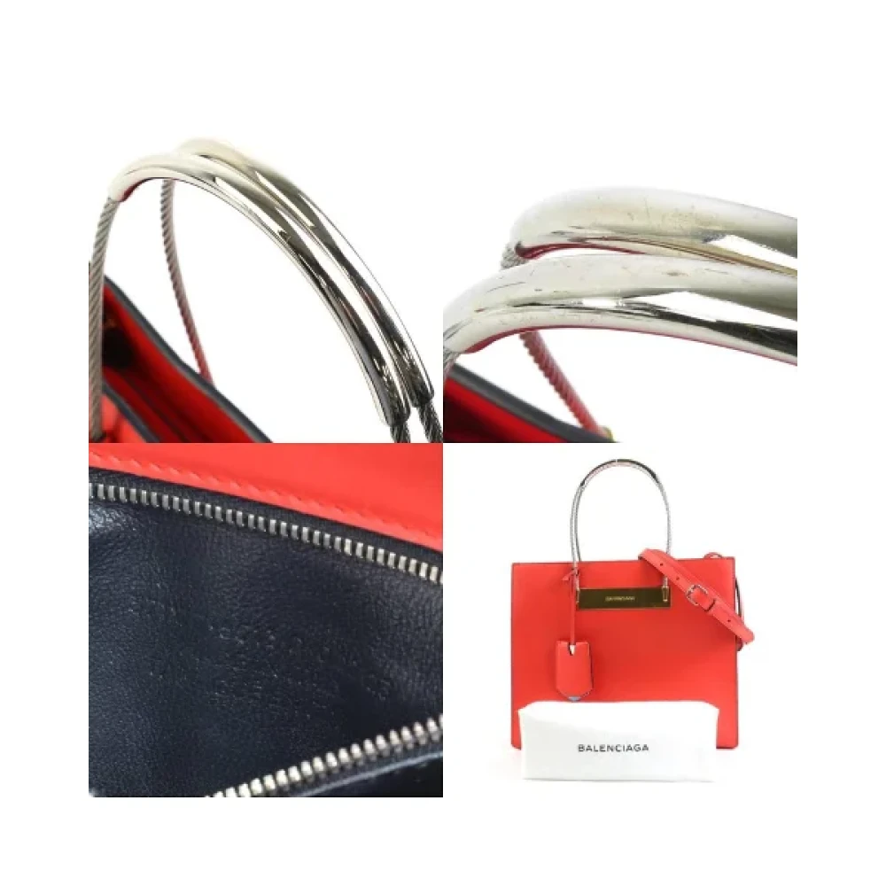 Balenciaga Vintage Pre-owned Leather balenciaga-bags Red Dames
