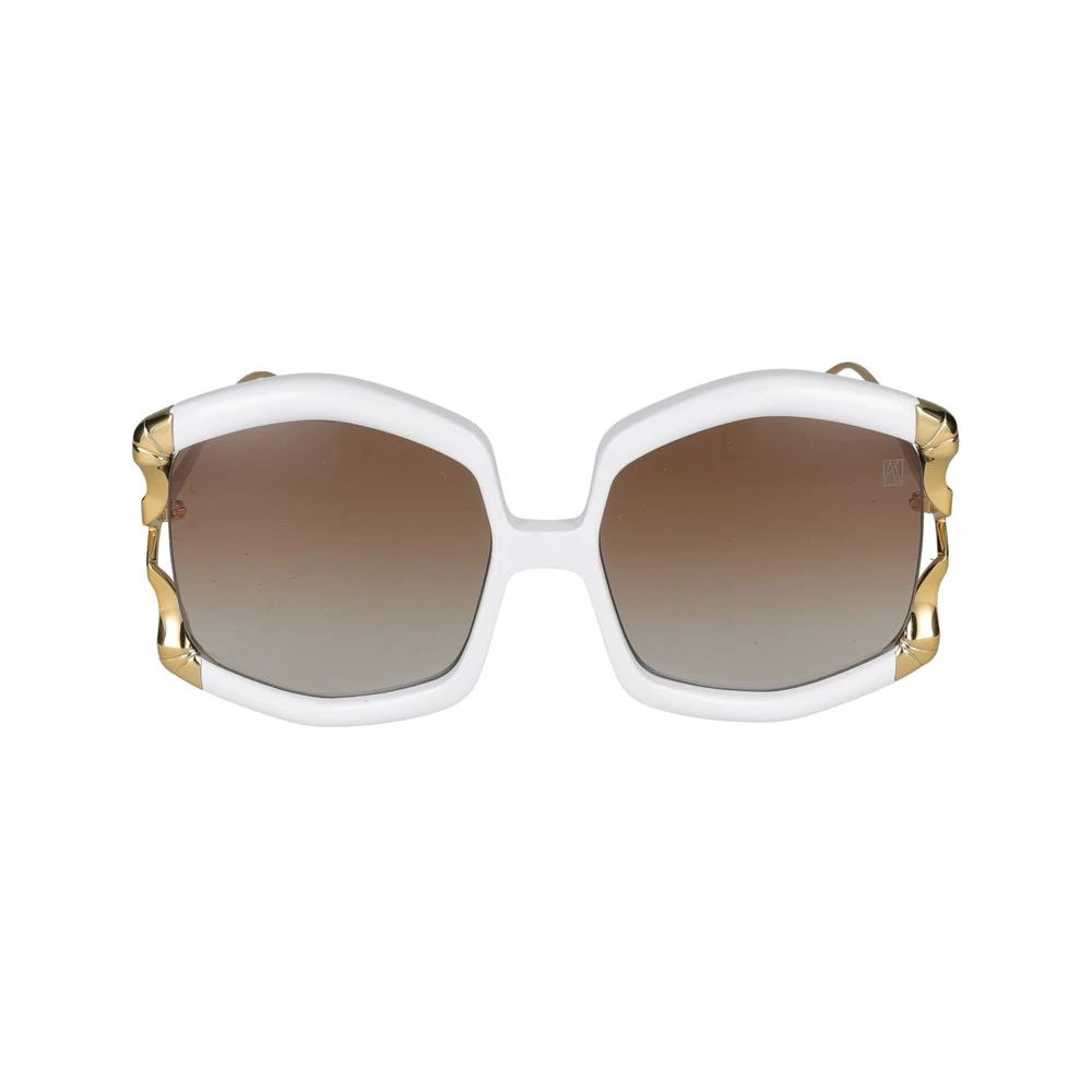 Anna Karin Karlsson Women's White Rose Sunglasses - La Vie En Rose