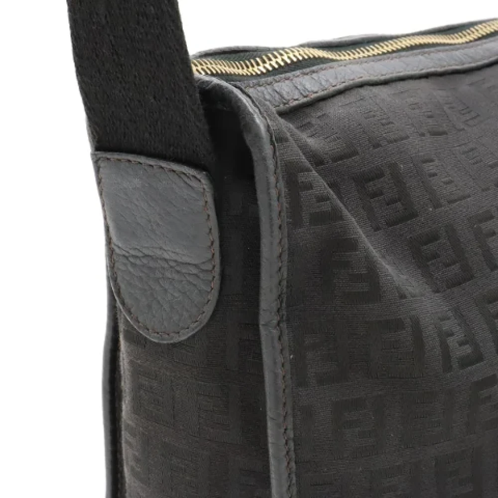 Fendi Vintage Pre-owned Canvas crossbody-bags Black Dames