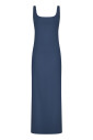 blue-microfiber-dress-with-side-slit