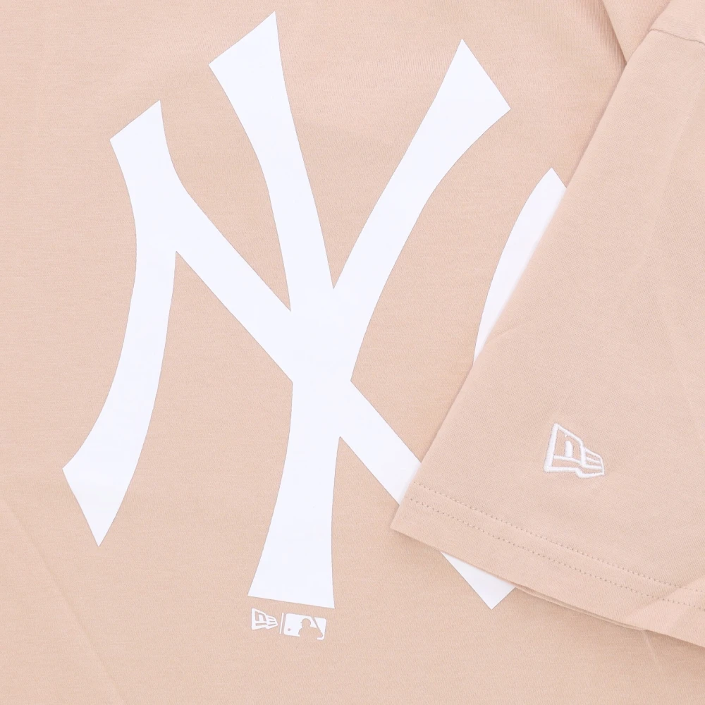 new era MLB League Essential Tee Neyyan Beige Heren