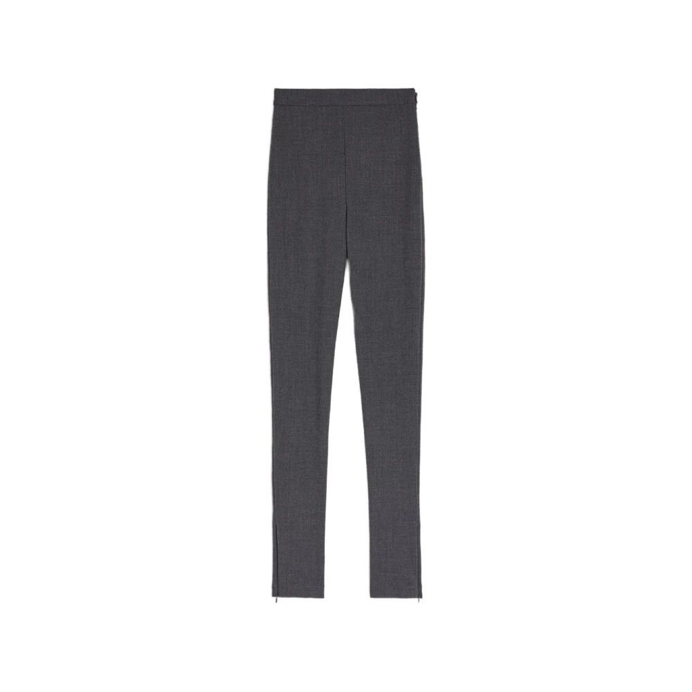 Jil Sander Women's Gray Wool Slim Trousers