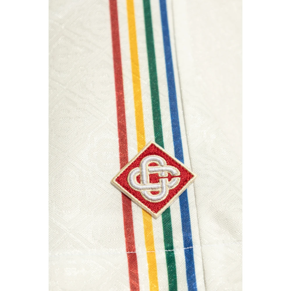 Casablanca Shorts met bedrukt logo White Heren