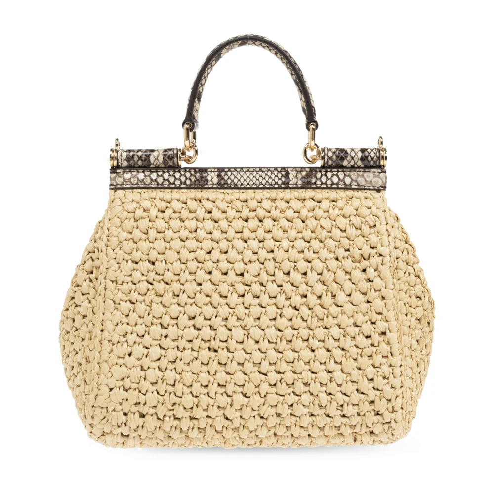 Dolce & Gabbana Sicily Mini schoudertas Beige Dames