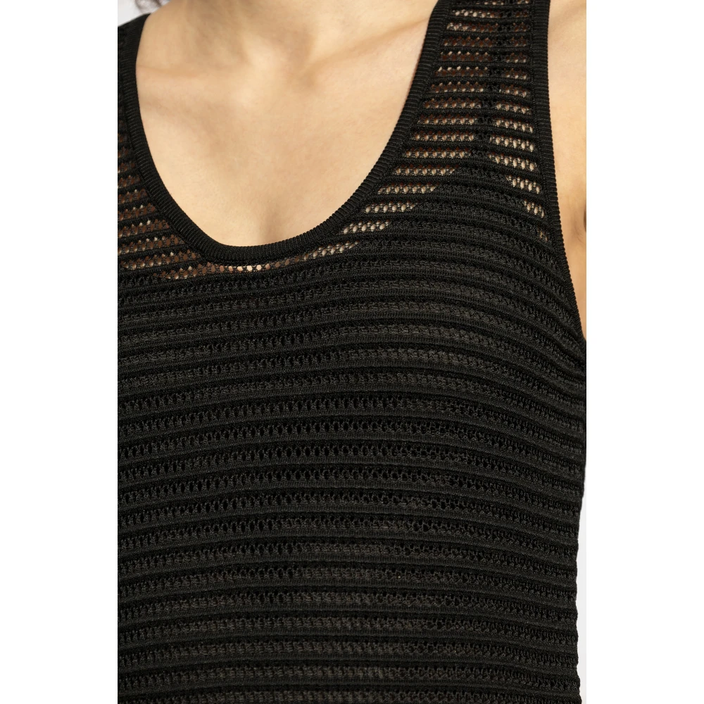 Alaïa Kanten jurk Black Dames