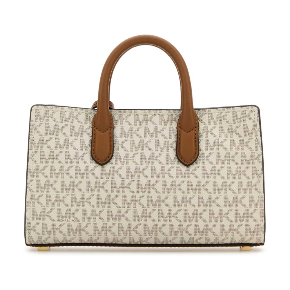 Michael Kors Scarlett Canvas Handtas Beige Dames