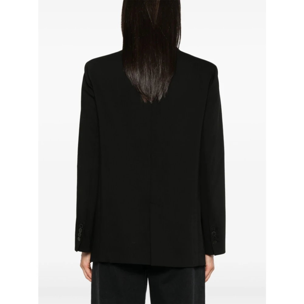 Forte Chic Twill Wol Viscose Herenjas Black Dames