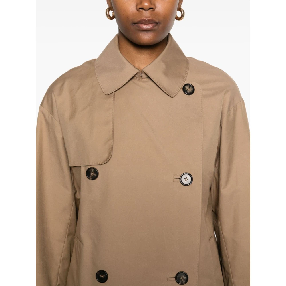 Max Mara Bruine Parka Dameskleding Brown Dames