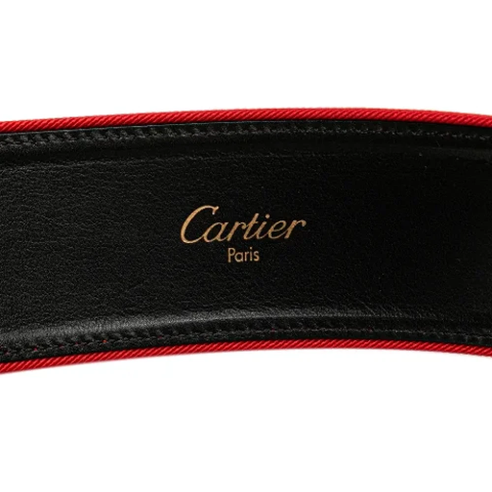 Cartier Vintage Pre-owned Leather belts Red Dames