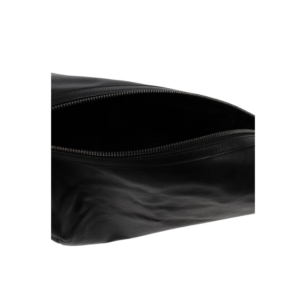 Yohji Yamamoto Leren tas Black Unisex