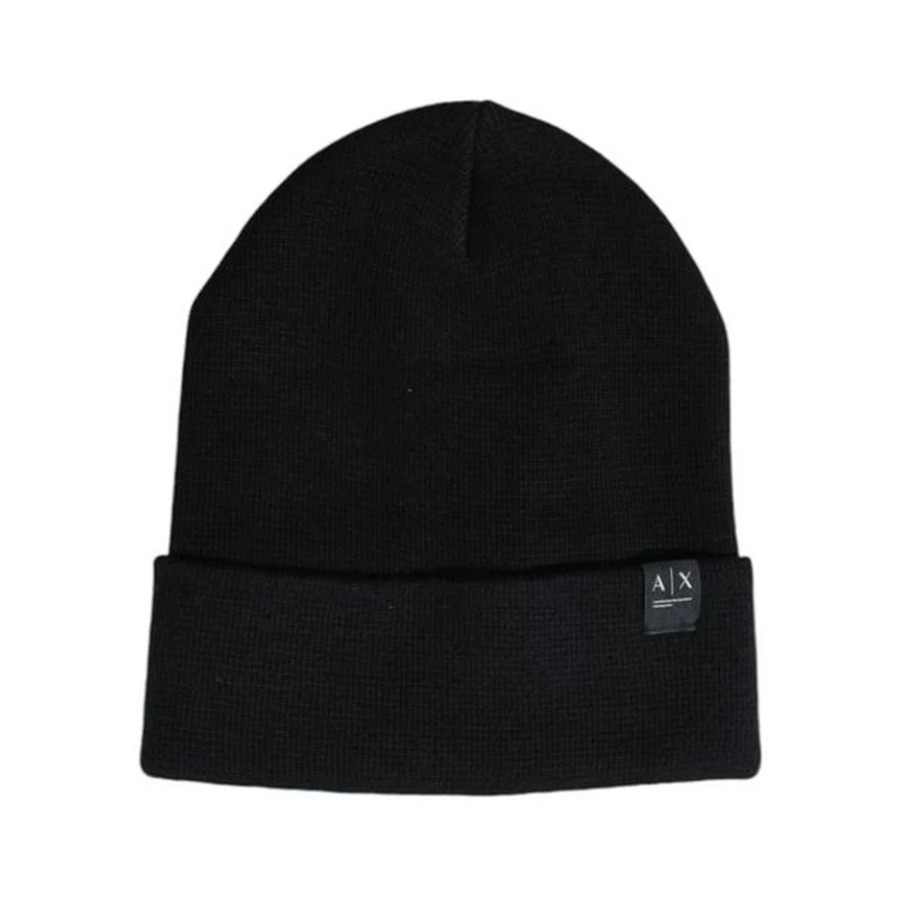 Armani Exchange Beanie Black Heren
