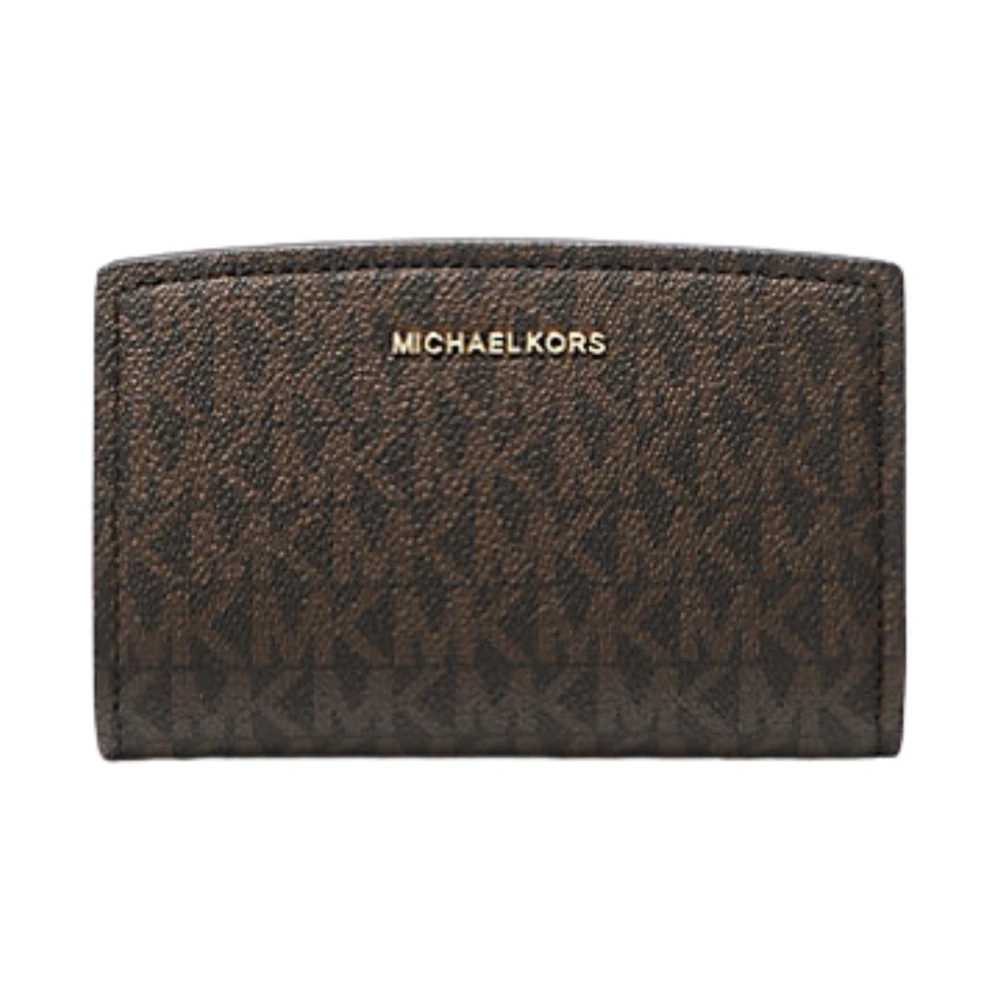 Michael Kors Women's Brown Wallets & Cardholders, One Size, Bryant Medium Signature Logo Wallet